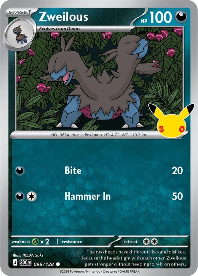 Zweilous 098/128 card from ME: 30th Celebration