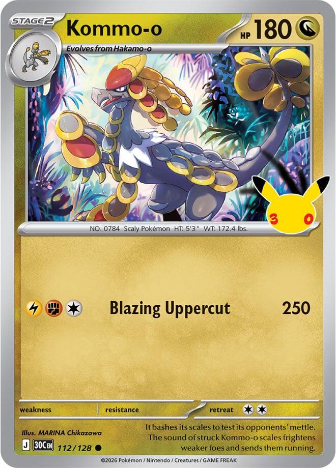 Kommo-o 112/128 card from ME: 30th Celebration
