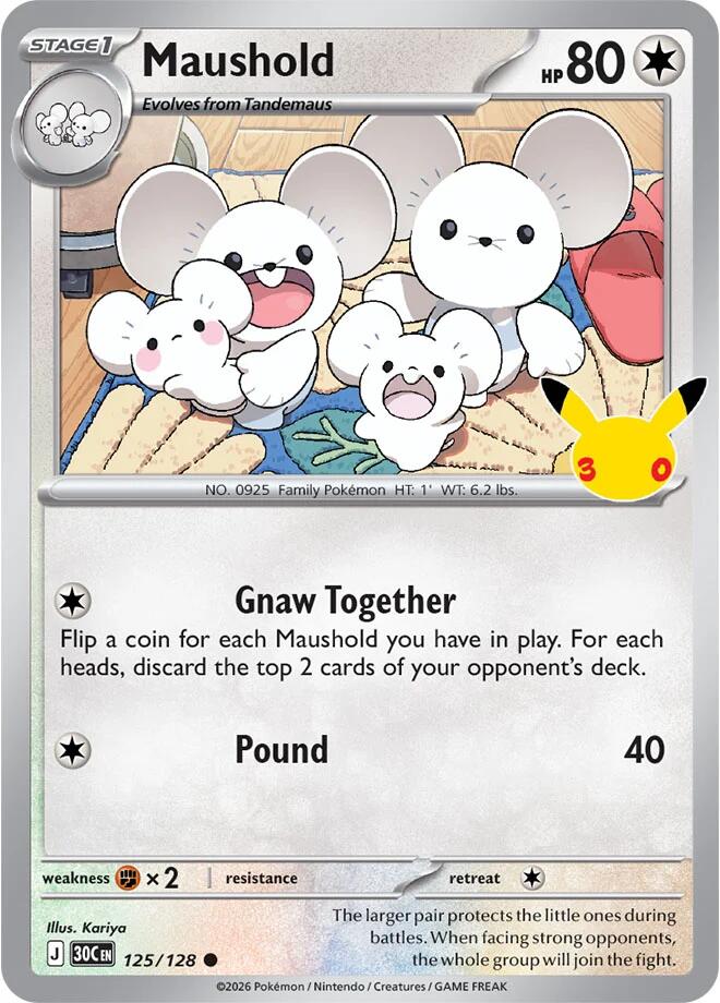 Maushold 125/128 card from ME: 30th Celebration