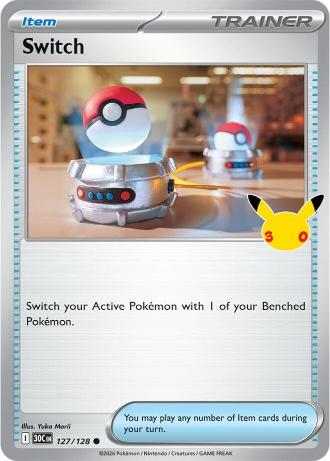 Switch 127/128 card from ME: 30th Celebration