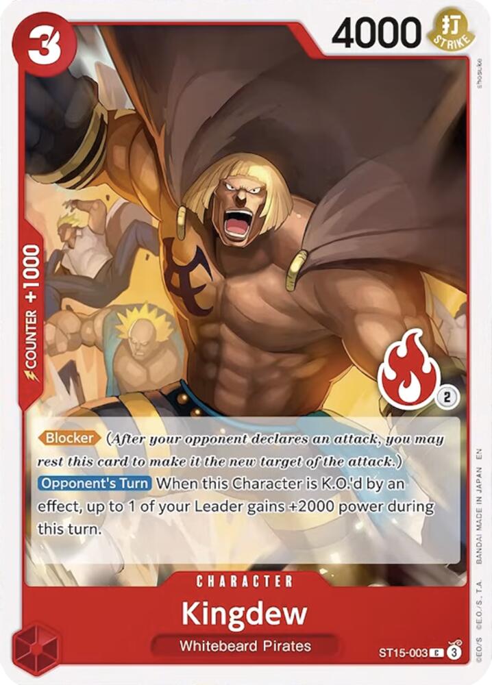 Kingdew (Ace Deck) ST15-003 card from Set Sail Deck Set