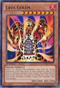 Lava Golem LCJW-EN117 card from Legendary Collection 4: Joey's World