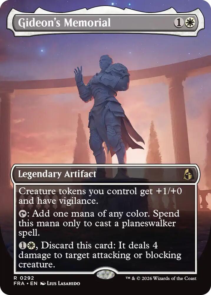 Gideon's Memorial (Borderless) 292 card from Reality Fracture