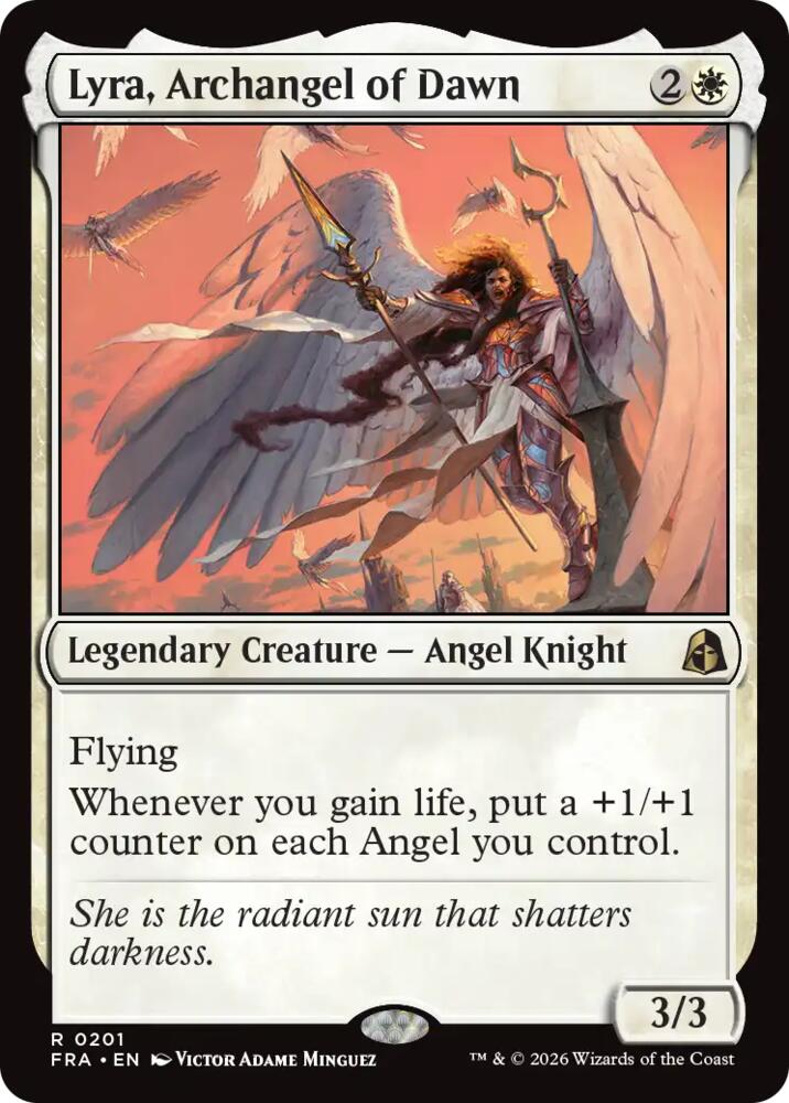 Lyra, Archangel of Dawn 201 card from Reality Fracture
