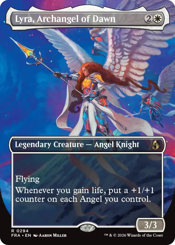 Lyra, Archangel of Dawn (Borderless) 294 card from Reality Fracture