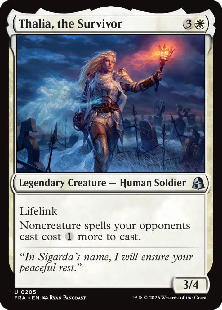 Thalia, the Survivor 205 card from Reality Fracture