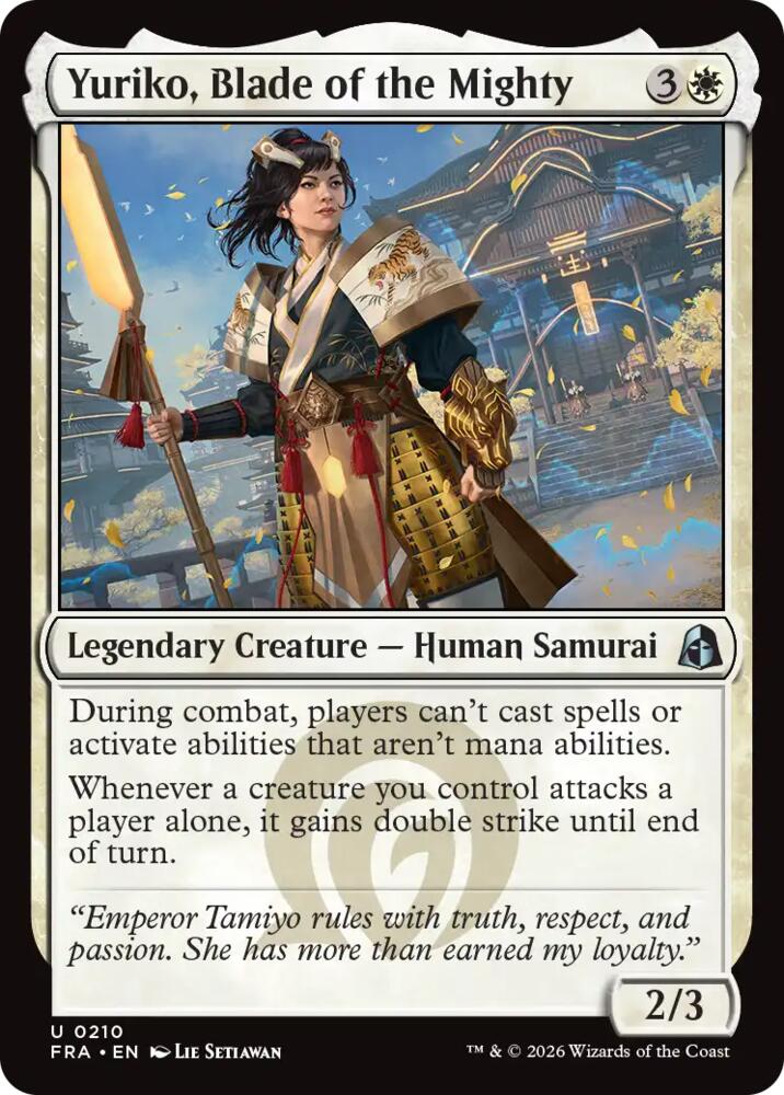 Yuriko, Blade of the Mighty 210 card from Reality Fracture