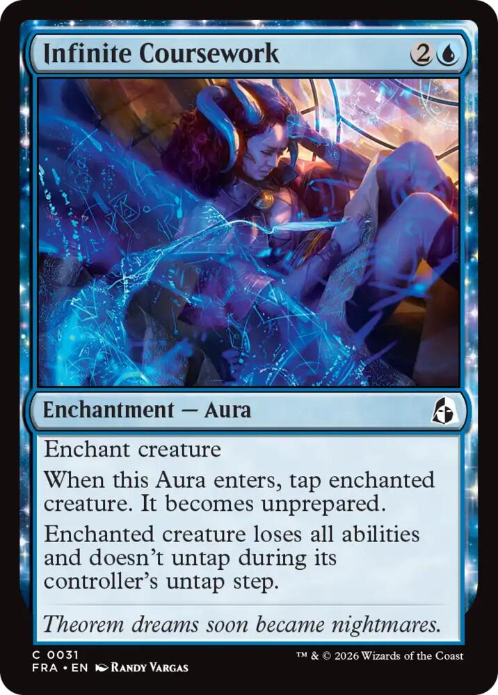 Infinite Coursework 31 card from Reality Fracture