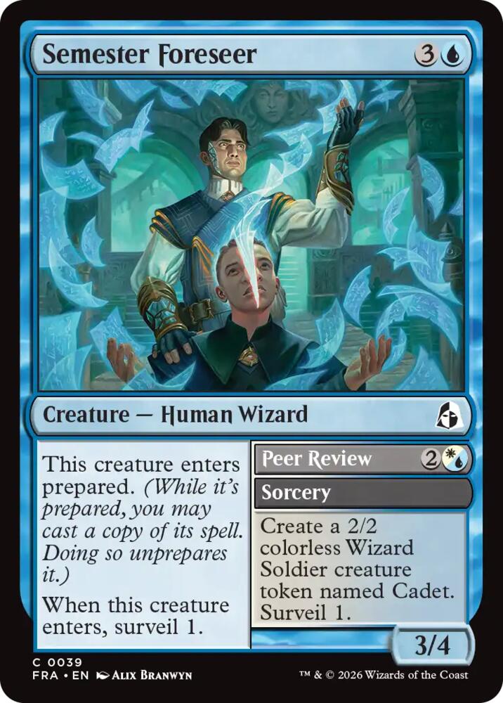 Semester Foreseer 39 card from Reality Fracture