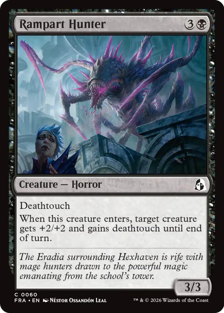 Rampart Hunter 60 card from Reality Fracture