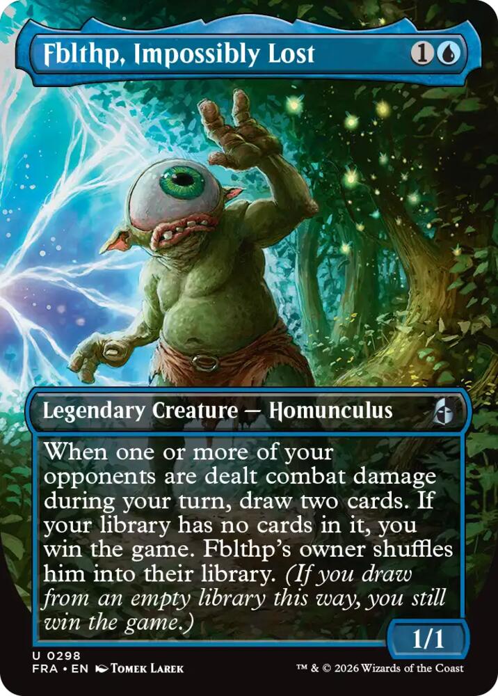 Fblthp, Impossibly Lost (Borderless) 298 card from Reality Fracture