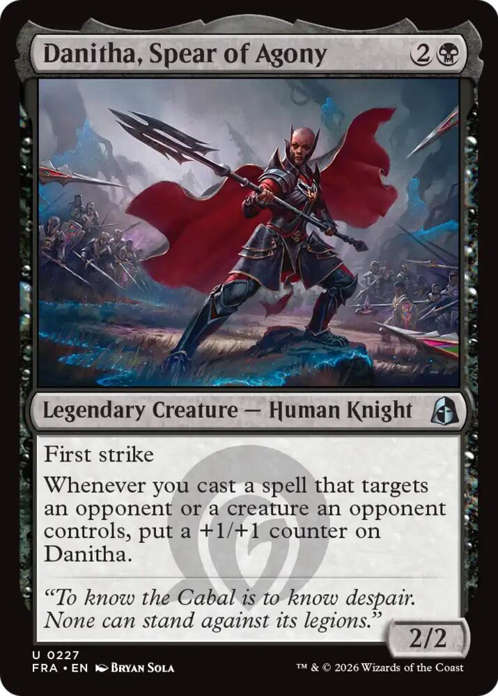 Danitha, Spear of Agony 227 card from Reality Fracture