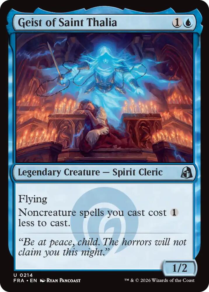 Geist of Saint Thalia 214 card from Reality Fracture