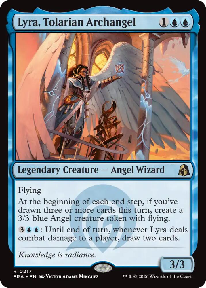 Lyra, Tolarian Archangel 217 card from Reality Fracture