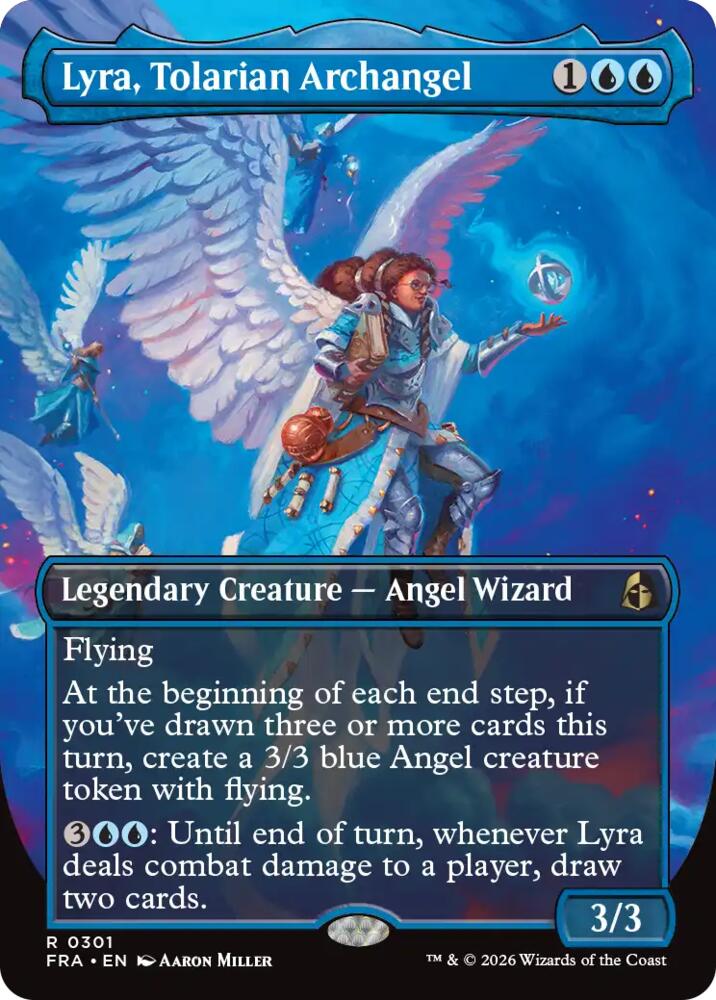 Lyra, Tolarian Archangel (Borderless) 301 card from Reality Fracture