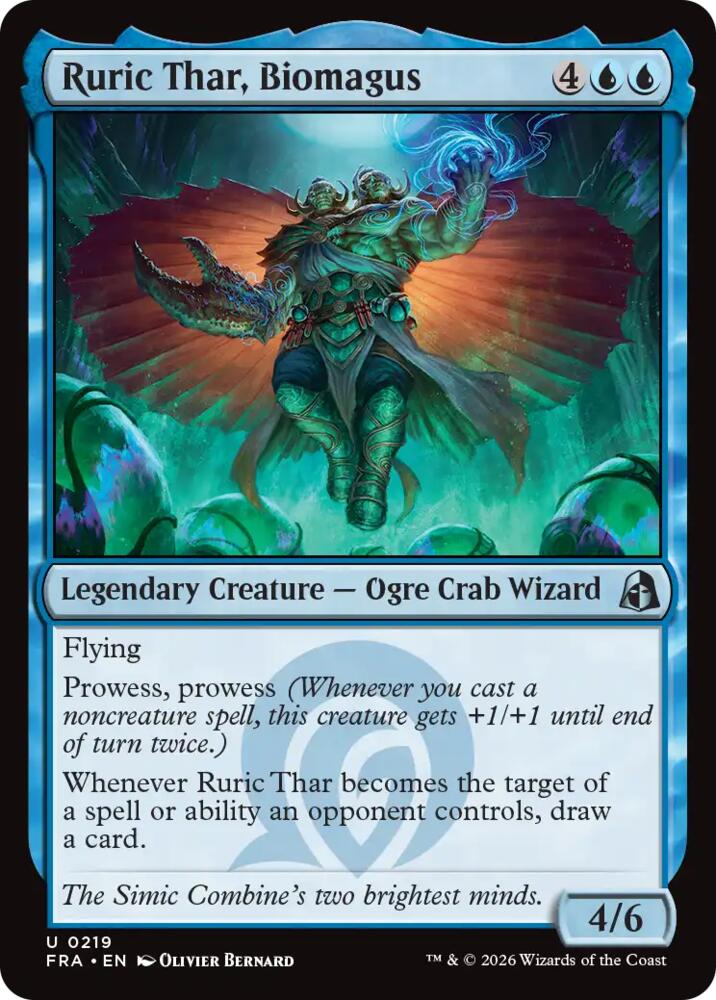 Ruric Thar, Biomagus 219 card from Reality Fracture