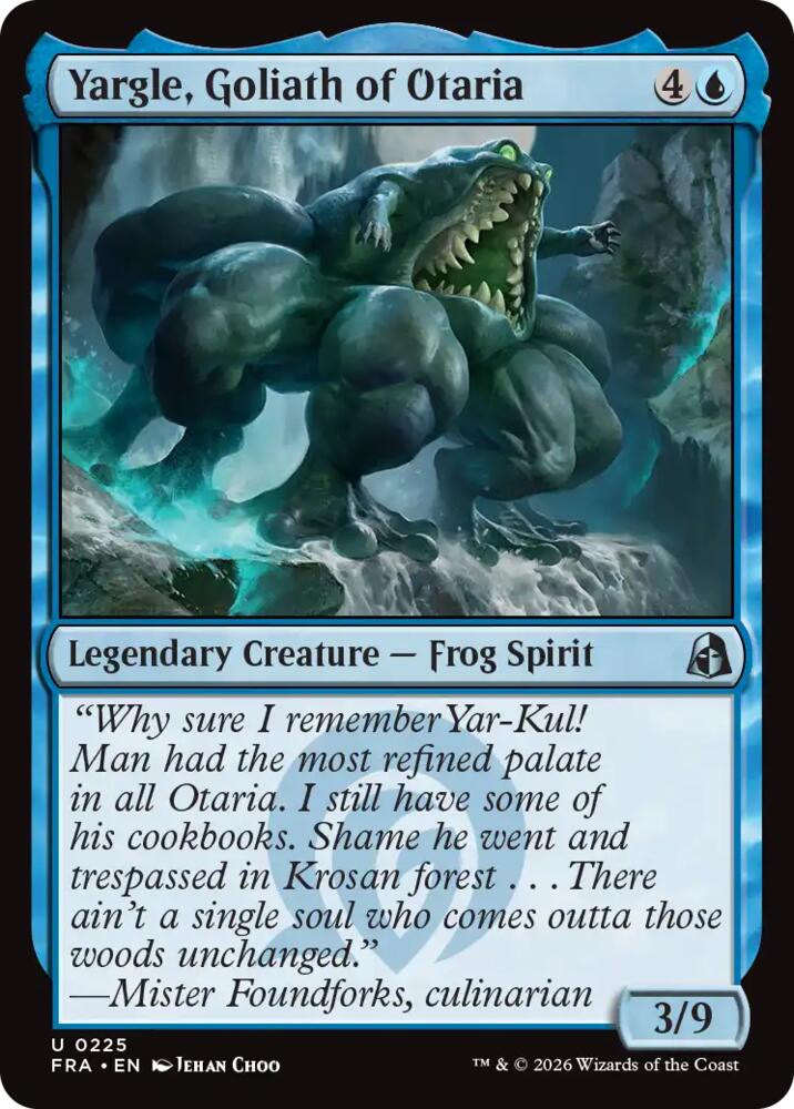 Yargle, Goliath of Otaria 225 card from Reality Fracture