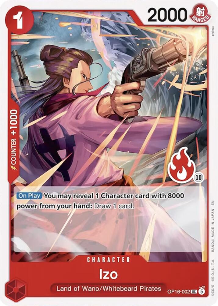Izo (Ace Deck) OP16-002 card from Set Sail Deck Set