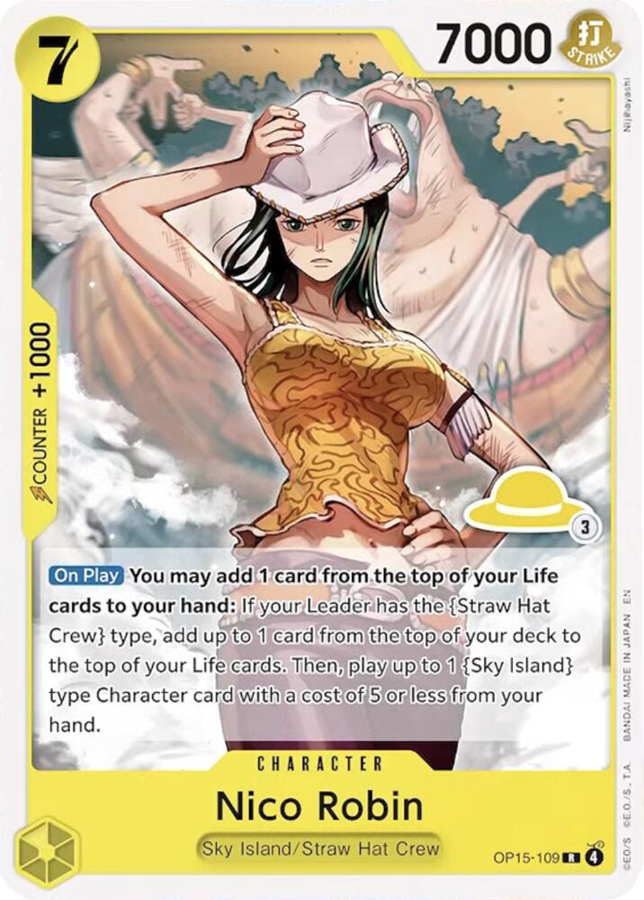 Nico Robin (Luffy Deck) OP15-109 card from Set Sail Deck Set