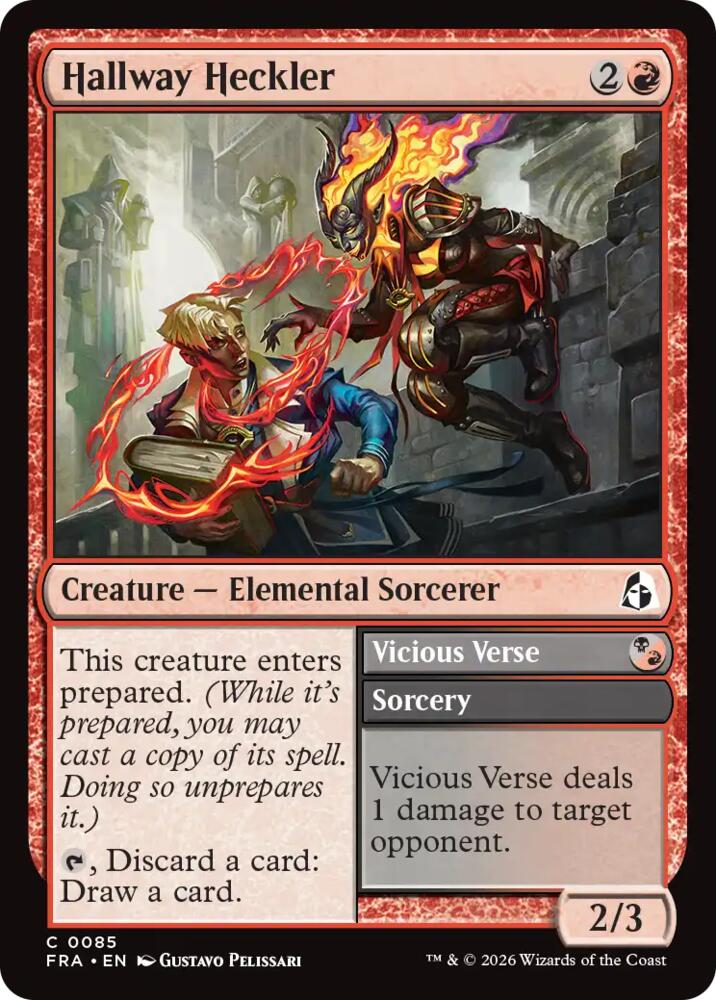 Hallway Heckler 85 card from Reality Fracture