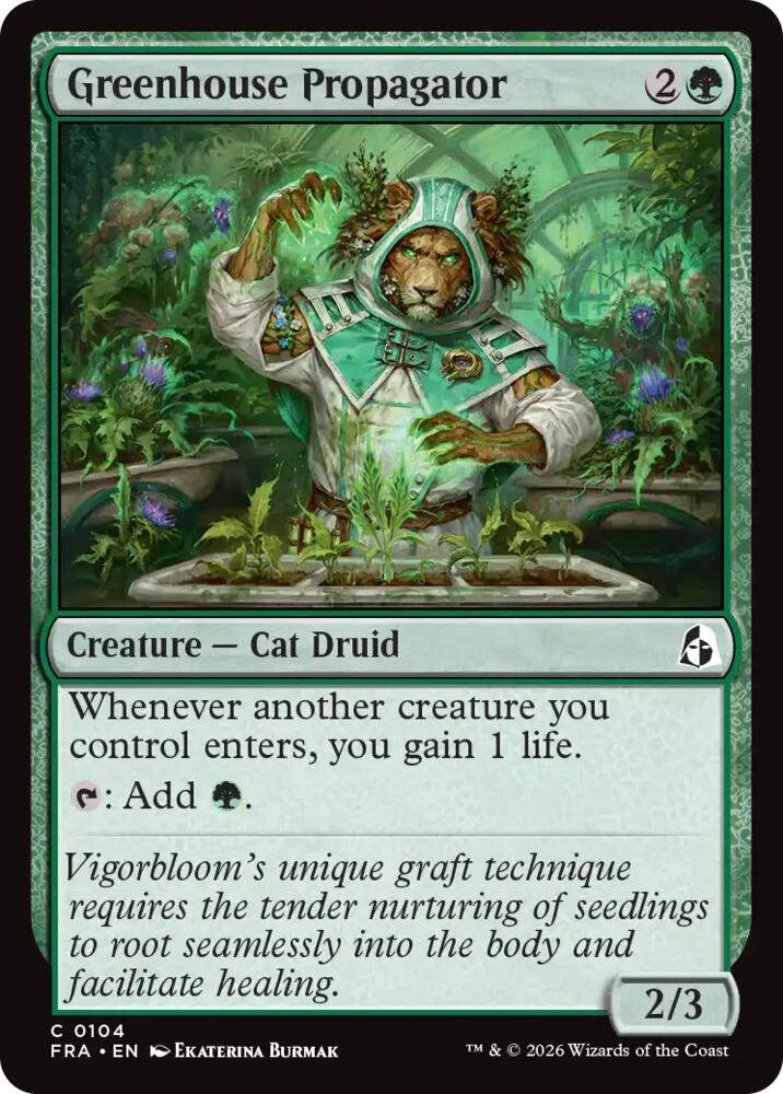 Greenhouse Propagator 104 card from Reality Fracture