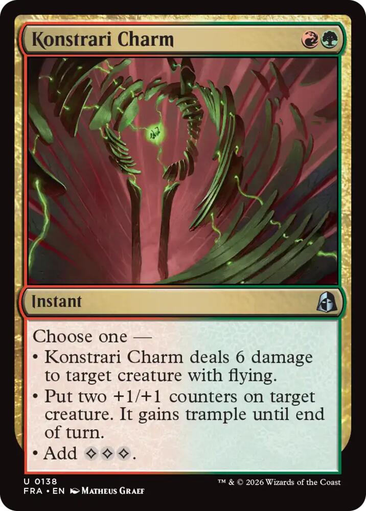 Konstrari Charm 138 card from Reality Fracture