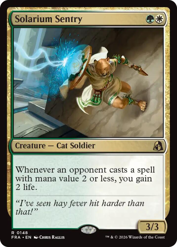 Solarium Sentry 148 card from Reality Fracture