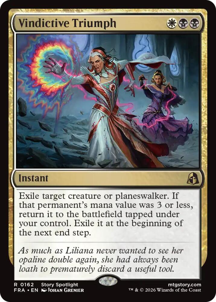 Vindictive Triumph 162 card from Reality Fracture