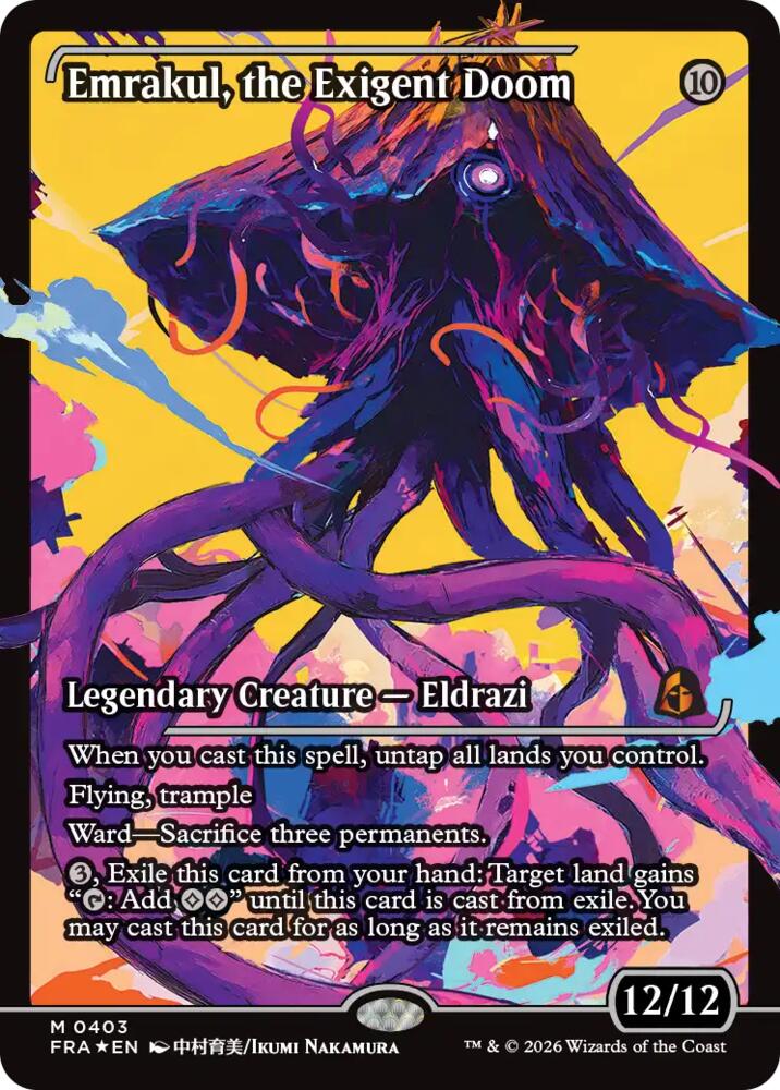 Emrakul, the Exigent Doom (Showcase) 403 card from Reality Fracture