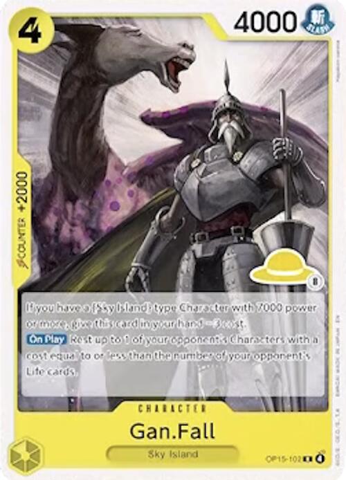 Gan.Fall (Luffy Deck) OP15-102 card from Set Sail Deck Set