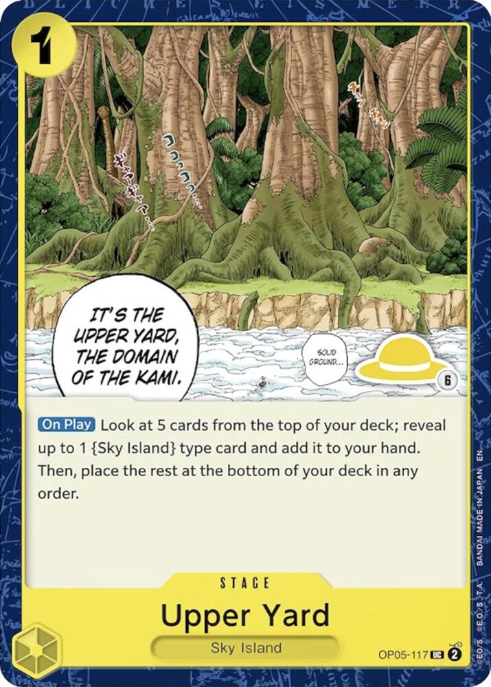 Upper Yard (Luffy Deck) OP05-117 card from Set Sail Deck Set