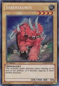 Sabersaurus LCJW-EN143 card from Legendary Collection 4: Joey's World