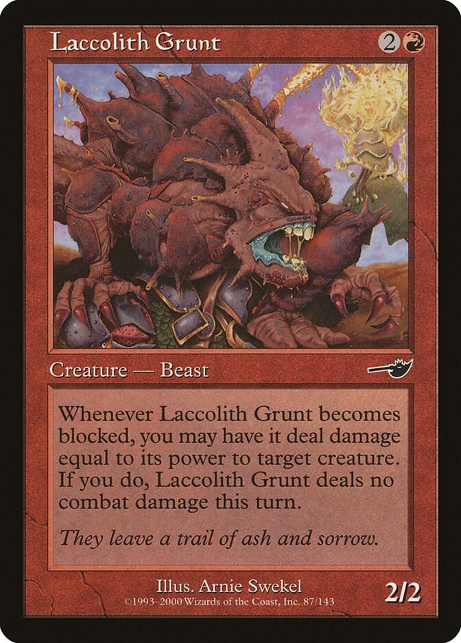 Laccolith Grunt 87 card from Nemesis