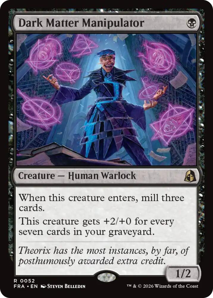 Dark Matter Manipulator 52 card from Reality Fracture