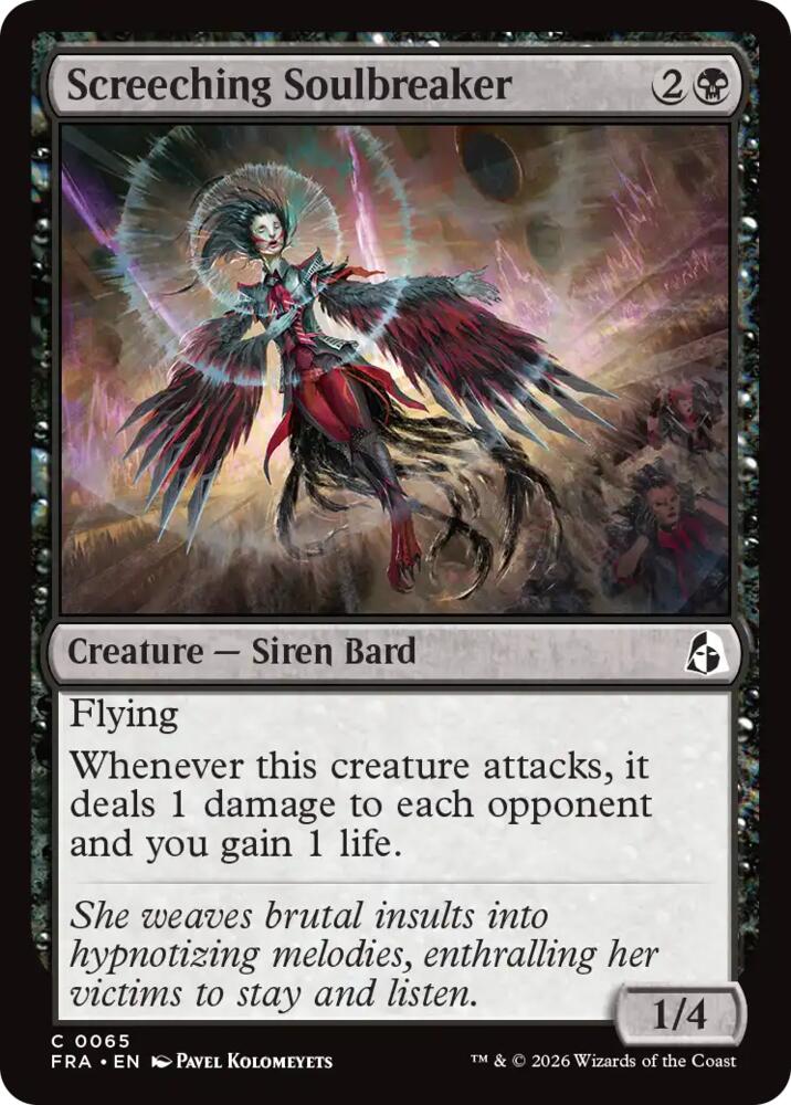 Screeching Soulbreaker 65 card from Reality Fracture