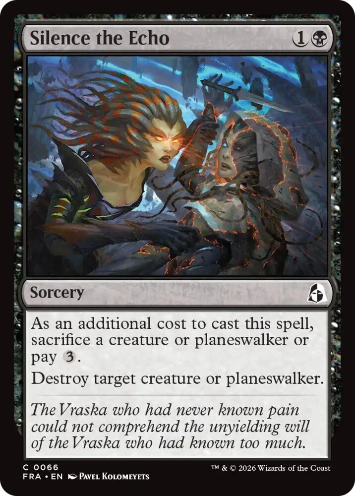 Silence the Echo 66 card from Reality Fracture