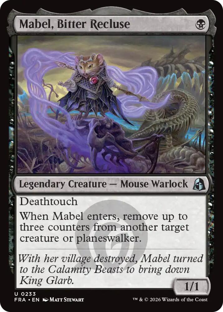 Mabel, Bitter Recluse 233 card from Reality Fracture