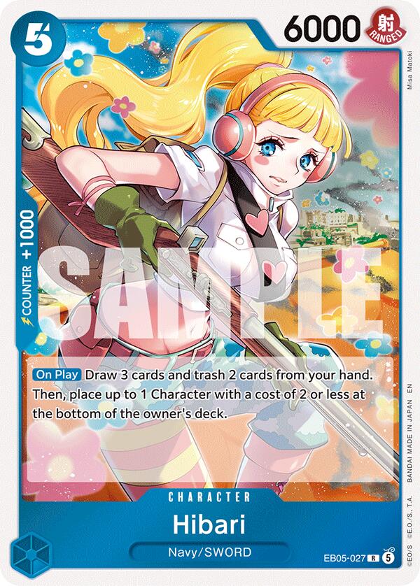 Hibari EB05-027 card from Extra Booster: One Piece Heroines Edition Vol. 2