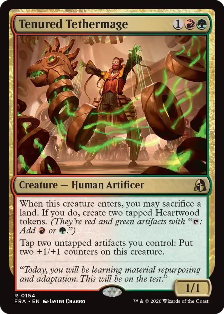 Tenured Tethermage 154 card from Reality Fracture