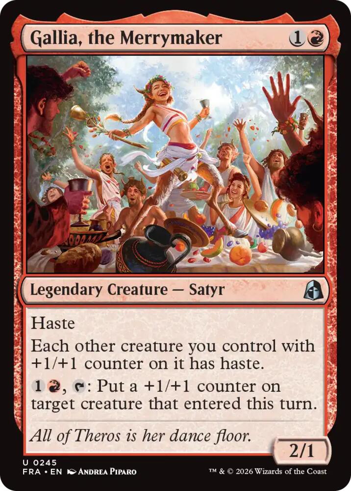 Gallia, the Merrymaker 245 card from Reality Fracture