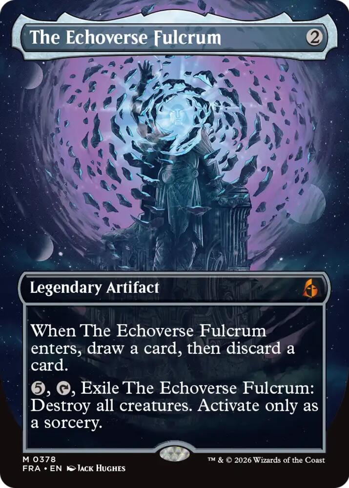 The Echoverse Fulcrum (Borderless) 378 card from Reality Fracture