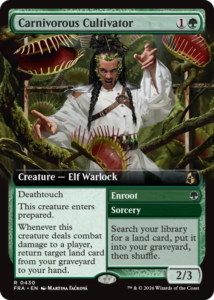 Carnivorous Cultivator (Extended Art) 430 card from Reality Fracture
