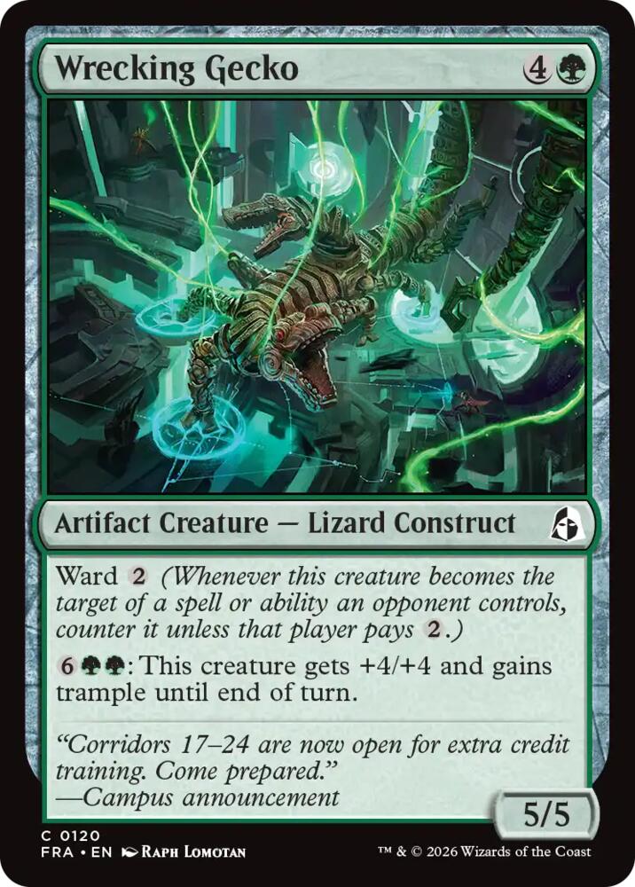 Wrecking Gecko 120 card from Reality Fracture
