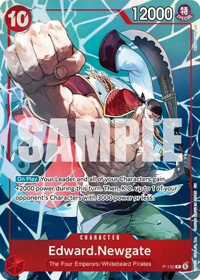 Edward.Newgate (Premium Card Collection -Flame-Flame Fruit Coliseum Edition-) P-152 card from One Piece Promotion Cards