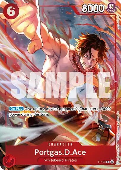Portgas.D.Ace (Premium Card Collection -Flame-Flame Fruit Coliseum Edition-) P-153 card from One Piece Promotion Cards