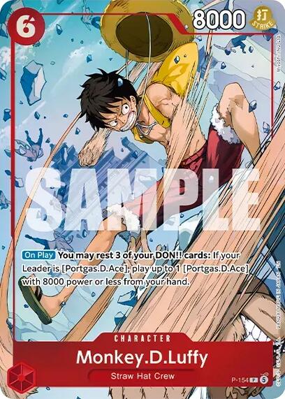Monkey.D.Luffy (Premium Card Collection -Flame-Flame Fruit Coliseum Edition-) P-154 card from One Piece Promotion Cards