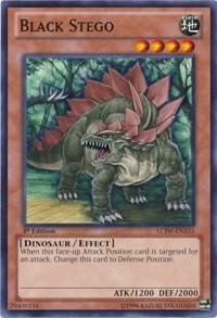 Black Stego LCJW-EN155 card from Legendary Collection 4: Joey's World