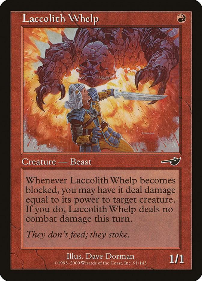 Laccolith Whelp 91 card from Nemesis