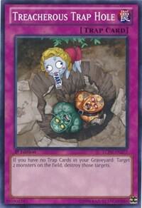 Treacherous Trap Hole LCJW-EN277 card from Legendary Collection 4: Joey's World