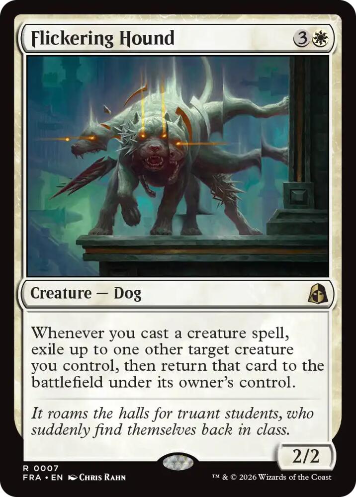Flickering Hound 7 card from Reality Fracture